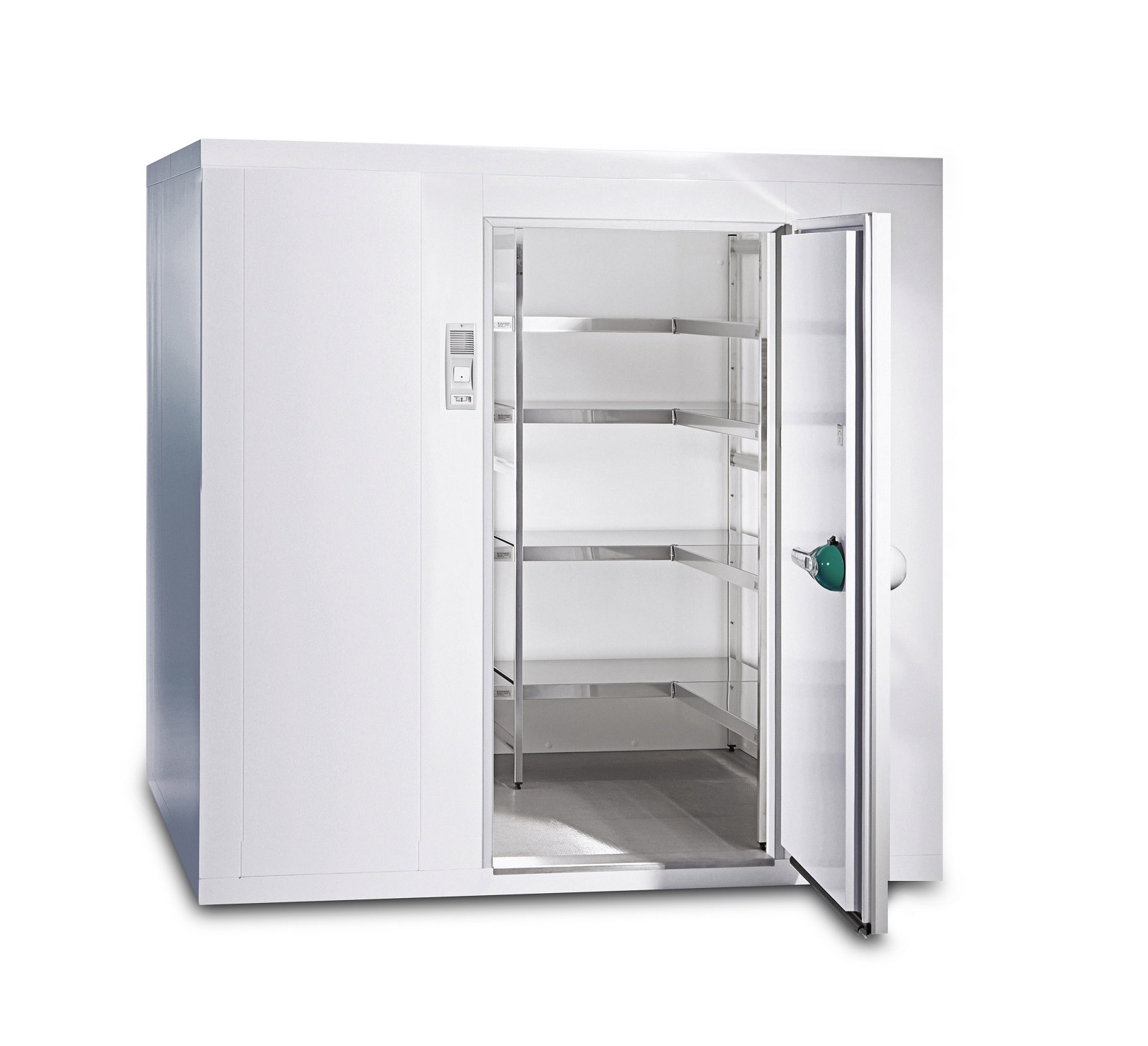 Zeiger-24 Gastro-Fachversand für Profis - Tiefkühlzelle mit Regalen